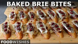 Sugar Plum Baked Brie Bites | Easy Holiday Appetizer | Food Wishes