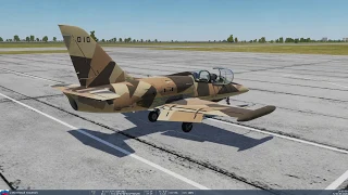 L-39C/CZ. Запуск, руление и взлет (DCS World).