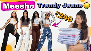 ₹240 main Trendy jeans 👖from Meesho😱🤯 |Affordable jeans Haul #trendyjeans #meesho #meeshohaul