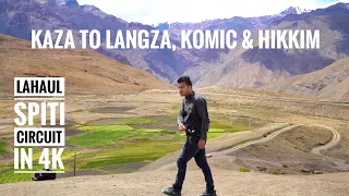 KAZA TO LANGZA, KOMIC  & HIKKIM| Spiti Valley Circuit in 4K 2022 |  Ep 8 | Apache 200 | LEH-MANALI