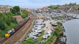 Seaside syphon: 37403 on Whitby shuttle trains