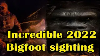 Incredible 2022 Bigfoot Sighting.  Nighttime Sasquatch encounter