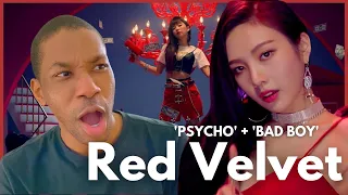 Red Velvet 'Psycho' + 'Bad Boy' MV's REACTION | Yeah, these are totally my vibe!