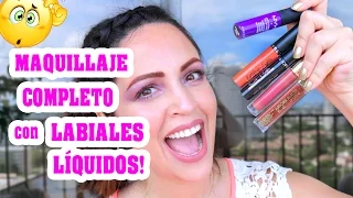 Maquillaje Completo con Solo Labiales Líquidos! LUNES DE TAG! Reto - SandraCiresArt