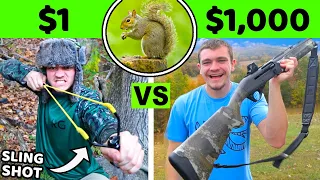 Cheap Vs Expensive Squirrel Hunting Challenge!