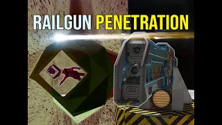 Railgun Penetration Testing - Space Engineers