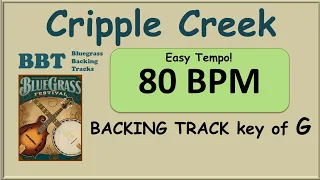 Cripple Creek 80 BPM bluegrass backing track
