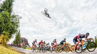 Taking road cycling to new heights? | Szymon Godziek flips over Tour de Pologne