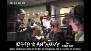 Jessie Ventura walks off the Opie & Anthony - Full Audio
