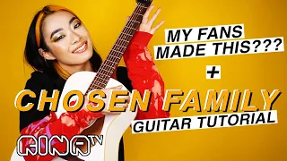 🧡Chosen Family GUITAR TUTORIAL (Easy) + I REACT to fan covers  | Rina Sawayama #WithMe