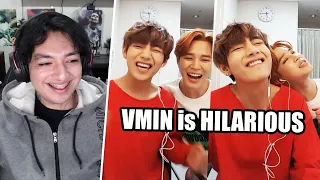 VMIN played the Lip-Syncing game and it was HILARIOUS - BTS Vlive Reaction