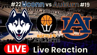 #22 UConn vs #19 Auburn - Battle 4 Atlantis Quarterfinal - Live Reaction