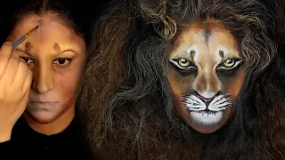 THE LION KING (SIMBA) TRANFORMATION Makeup Tutorial