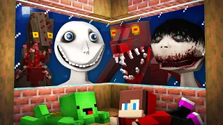 JJ and Mikey HIDE From SCARY NIGHTMARISH STALKERS in Minecraft! - Maizen