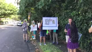 26 Mar 2022 rally at Manoa Chinese Cemetery triangle