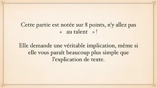 ORAL - bac de français - EAF - Méthode de présentation de l'oeuvre