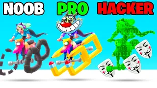 NOOB vs PRO vs HACKER | In Scribble Rider | With Oggy And Jack | Rock Indian Gamer |