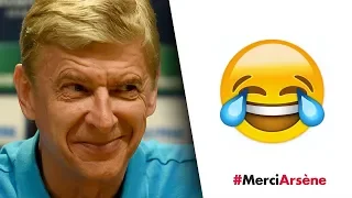 This is hilarious! The best of Wenger's funny moments | #MerciArsene