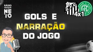 GOLS DE SANTOS X GUARANI NA RÁDIO CRAQUE NETO