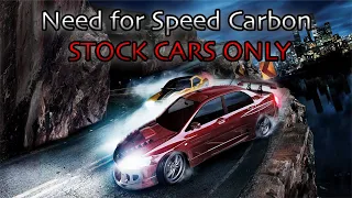 Can you beat NEED FOR SPEED CARBON with STOCK CARS only?!?