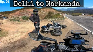 This is how our journey Started | Delhi to Narkanda on KTM 390 Adventure | Ep. 1 Winter Spiti