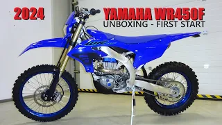 2024 YAMAHA WR450F - UNBOXING NEW BIKE - FIRST START | 4K