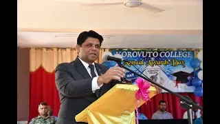 Fijian Attorney-General and Minister for Education officiates at Korovuto College Graduation.