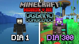 SOBREVIVÍ 300 Días en un OCEANO CONGELADO en Minecraft HARDCORE... Esto es lo que pasó