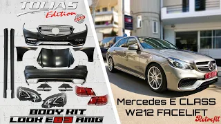 Mercedes Benz W212 09-13 Convert to 13-16 E63 Facelift Bodykit kit.