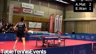 Adrien Mattenet Vs Eugene Wang Zhen : 1/4 Final [Swiss Open Lausanne 2013]