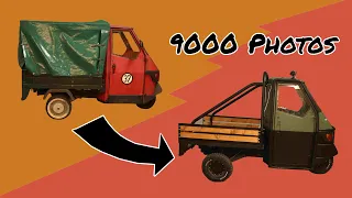 Scrap-Tricycle to OFFROAD-BEAST in 9000  photos| Piaggio Ape Stop Motion