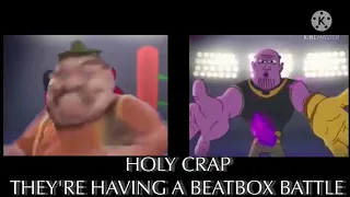 Morshu beatbox vs Thanos beatbox