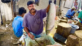 DURAI FAST FISH CUTTING VIDEO | #KASIMEDU | FISH CUTTING SKILLS | FISH CUTTING EXPERT UK SONS MARINE