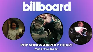 Billboard Pop Songs Airplay Top 40 | Week Of May 25, 2024