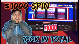 $1000 Spins on Top Dollar!! 4 Machine Jackpots Over $100K In Winnings #Shorts