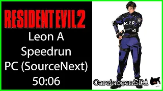 Resident Evil 2 (PC) Speedrun - Leon A (50:06 - Twitch VOD)