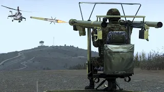 Russia’s Advanced Attack Helicopter ka-52 vs Ukraine Stinger Missile - Military Simulation - ARMA 3