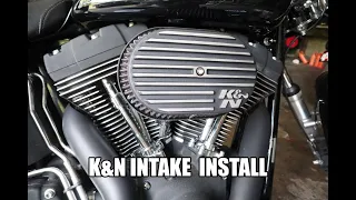 K&N intake install - Harley Night Train