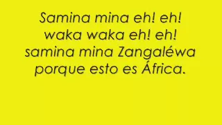 Shakira - Waka Waka Spanish version with Lyrics