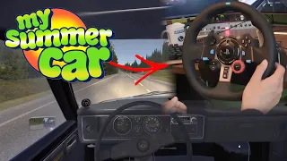 My Summer Car with steering wheel and camera (E25 S4)