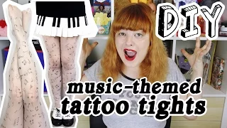 ♬ DIY Tattoo Tights ♬ | Make Thrift Buy #36