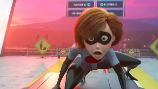 Incredibles 2 (2018) - Elastigirl Saves The Train Scene (HD)