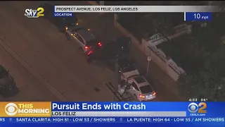 Pursuit With Stolen BMW Comes To Wild End In Los Feliz