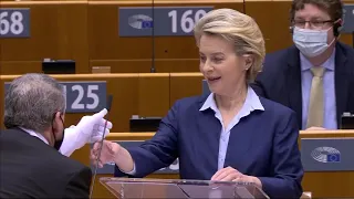 Ursula von der Leyen eudebates #MFF. EU Parliament approves seven-year EU budget 2021-2027