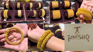 Latest 22kt gold bangle designs with weight and price | Tanishq gold bangle | Bokul ful bala design