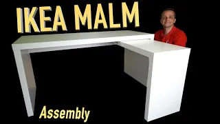 Ikea MALM Desk with pull out panel Assembly instructions