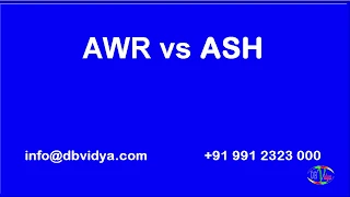 Oracle  AWR   vs ASH report