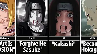 LAST WORDS Of NARUTO Characters