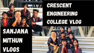 Crescent college vlog Part 2 | Sanjana Mithun vlogs | Crescent placement | crescent engineering