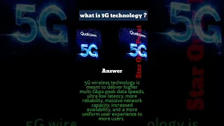 What is 5G technology ? #5G #5gtechnology #shorts #science